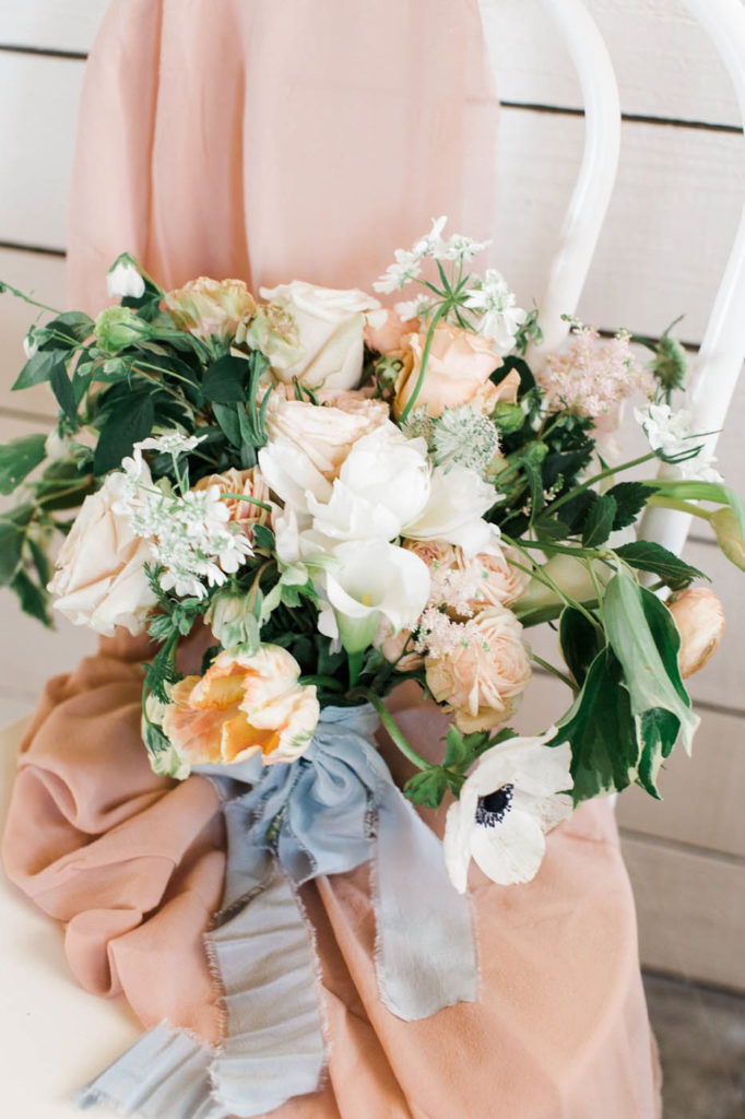 garden bridal bouquet by san diego florist